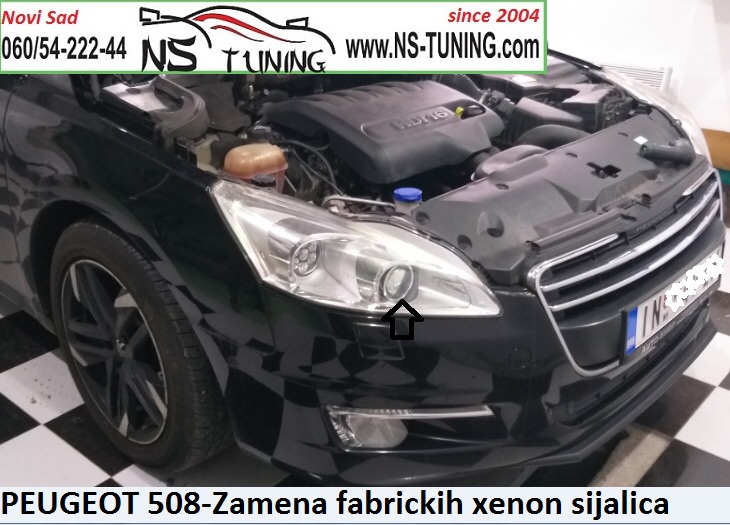 zamena sijalica xenon za peugeot 508 2014 2015 2016 novi sad d1s philips osram ns tuning